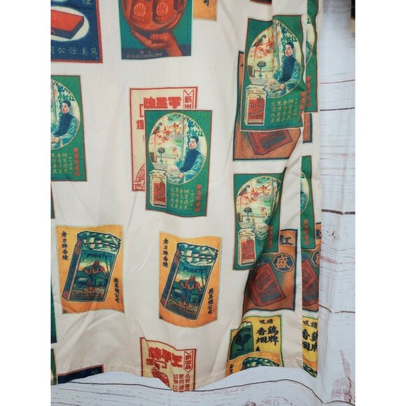 Shein Short Sleeve Button-Up Shirt with Rare Graphics - Medium 6, Multi-Colored - Picture 8 of 12